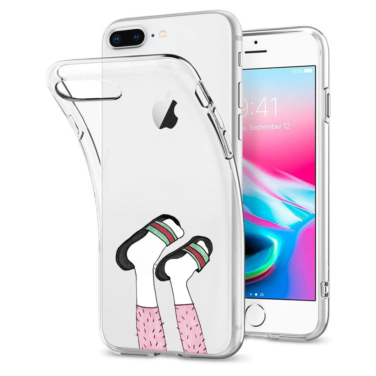 Case Air Cushion With Feet Design Apple iPhone 8 Plus