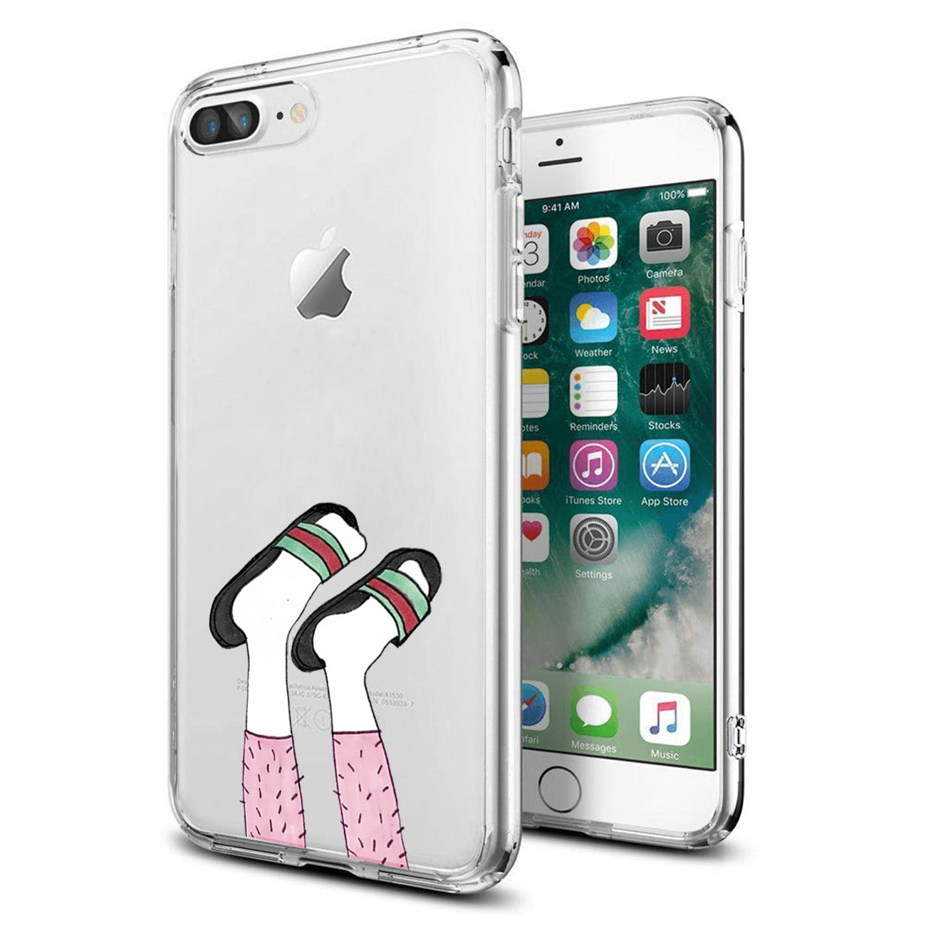 Case Air Cushion With Feet Design Apple iPhone 8 Plus