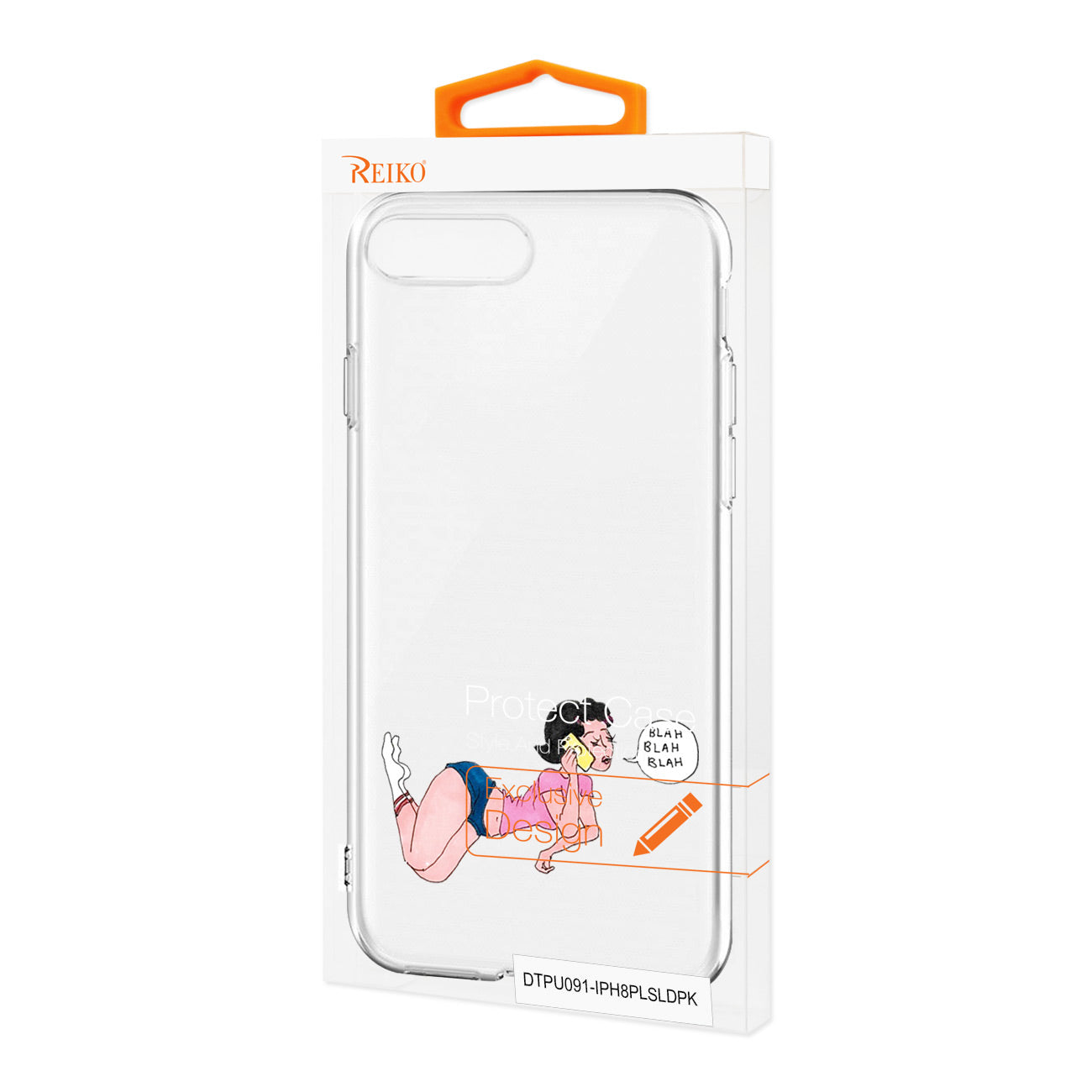 Case Air Cushion With Lady Design Apple iPhone 8 Plus