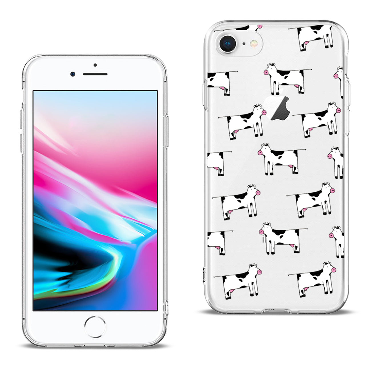 Case Air Cushion With Cow Design iPhone 7/ 8/ SE2