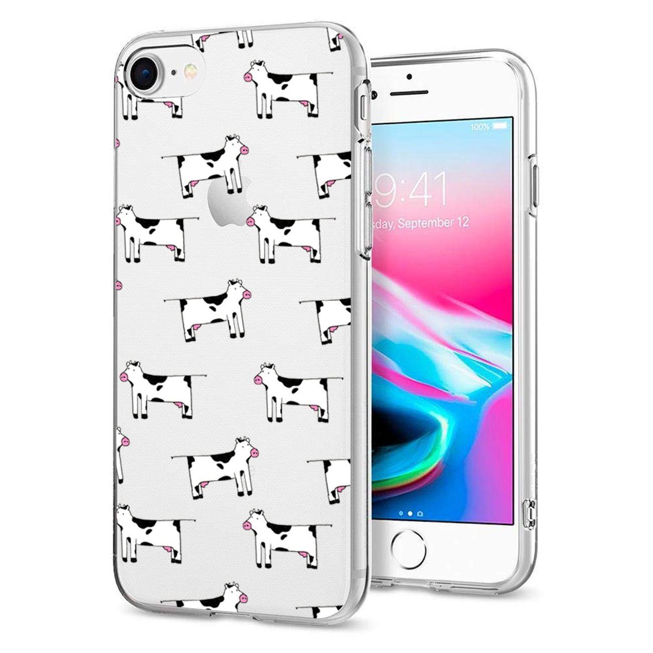 Case Air Cushion With Cow Design iPhone 7/ 8/ SE2