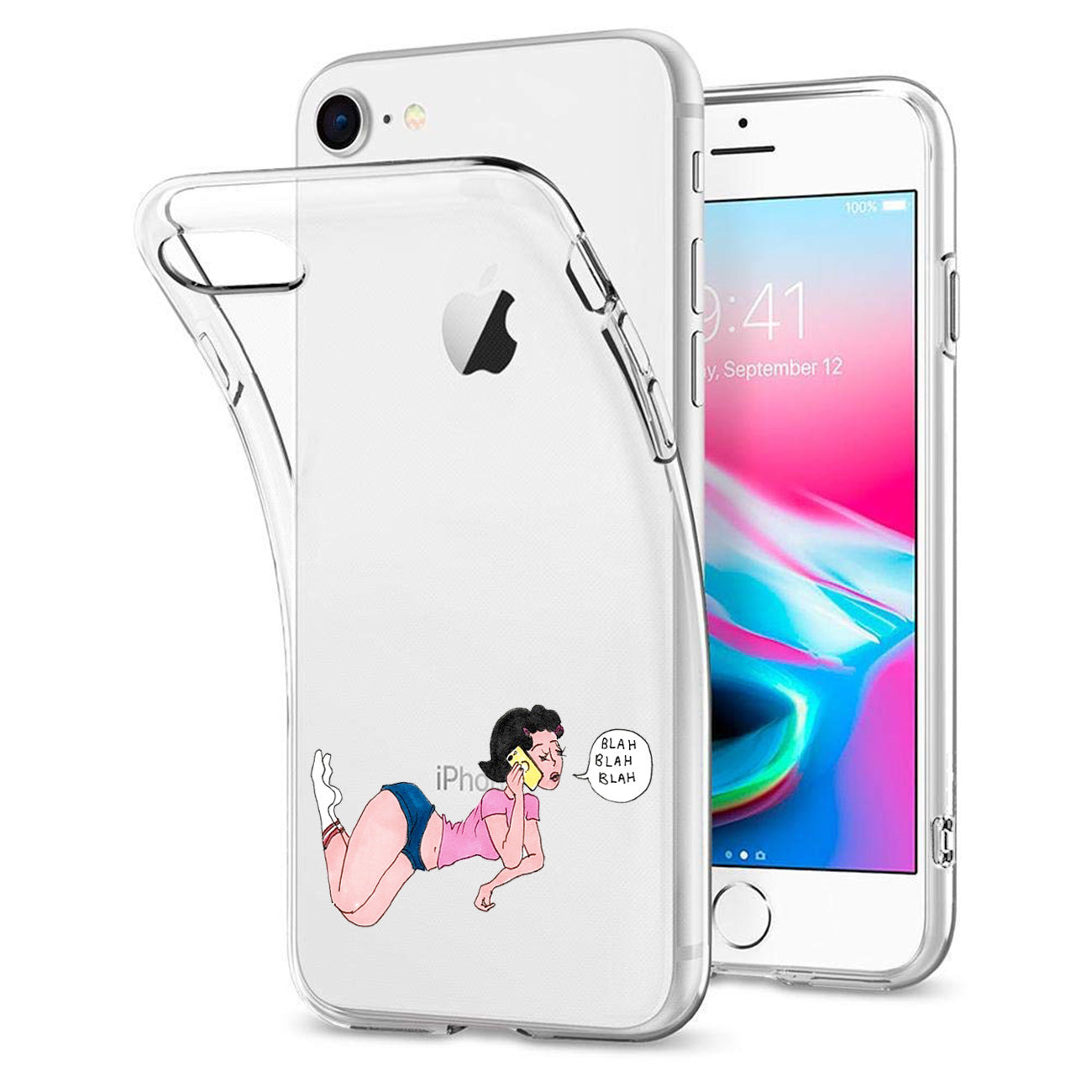 Case Air Cushion With Lady Design iPhone 7/ 8/ SE2