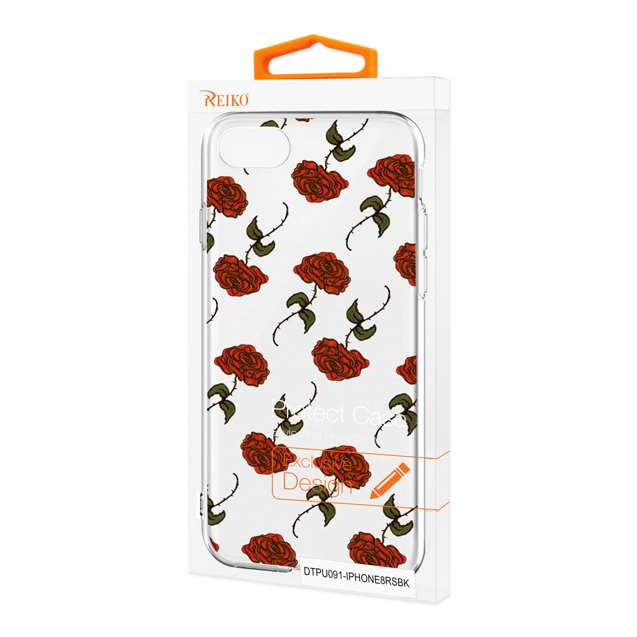 Reiko iPhone 7/8/SE2 Design Air Cushion Case With Rose Design