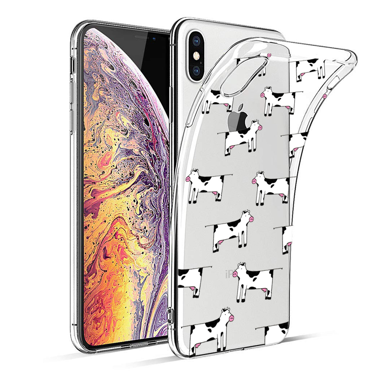 Apple iPhone XS MAX Design Air Cushion Case With Cow Design