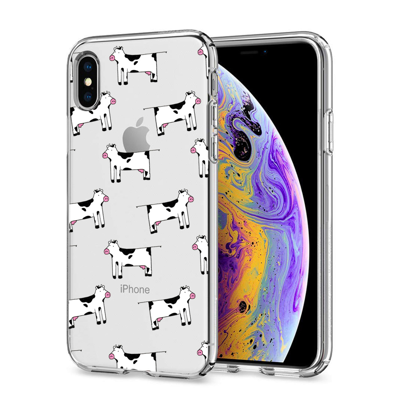 Apple iPhone XS MAX Design Air Cushion Case With Cow Design