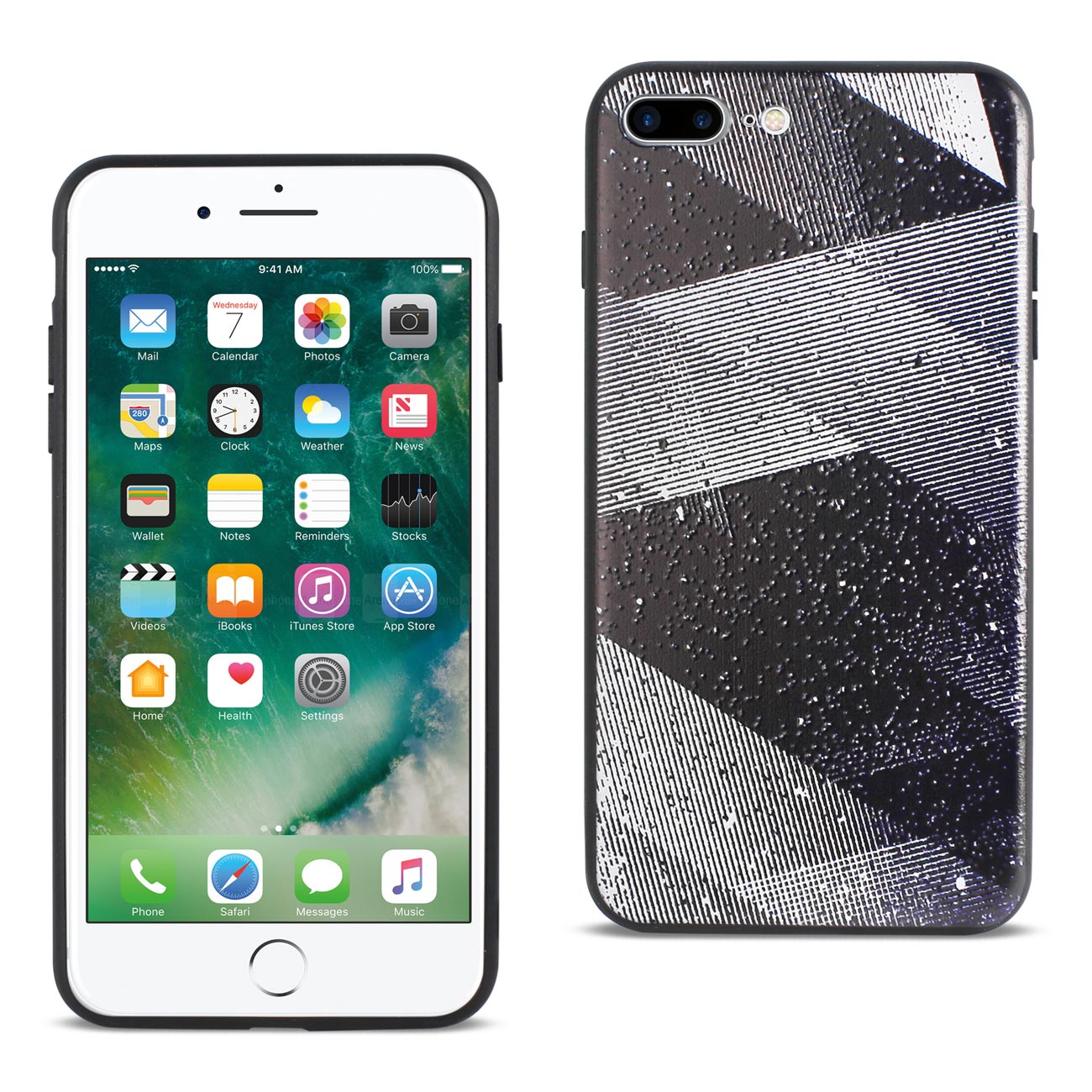 Case iPhone TPU With Shades Of Oblique Stripes 8 Plus/ 7 Plus