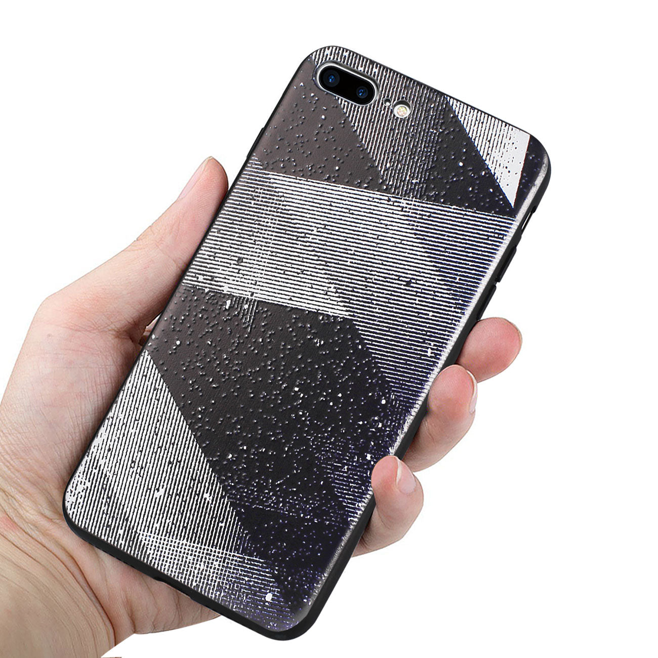 Case iPhone TPU With Shades Of Oblique Stripes 8 Plus/ 7 Plus