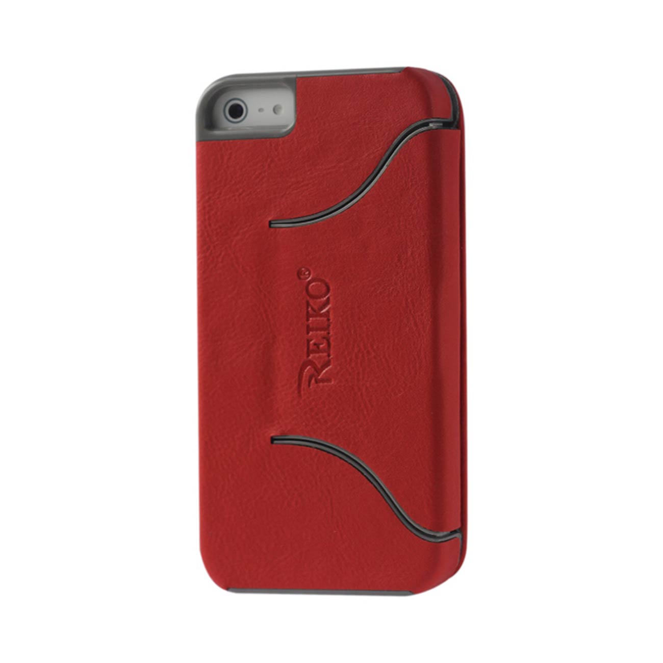 Case Flip Folio With Stand iPhone SE/ 5S/ 5 Red Color