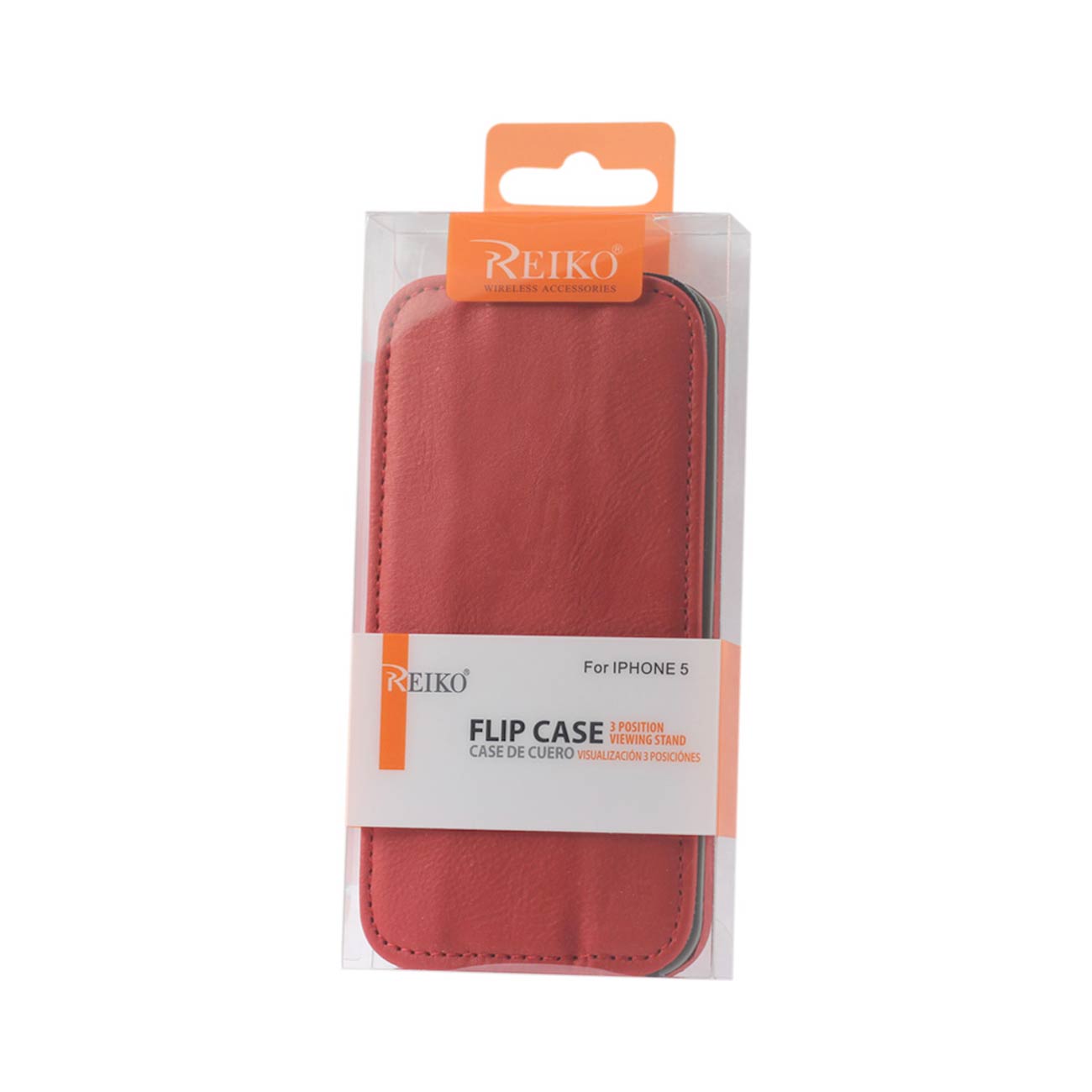 Case Flip Folio With Stand iPhone SE/ 5S/ 5 Red Color