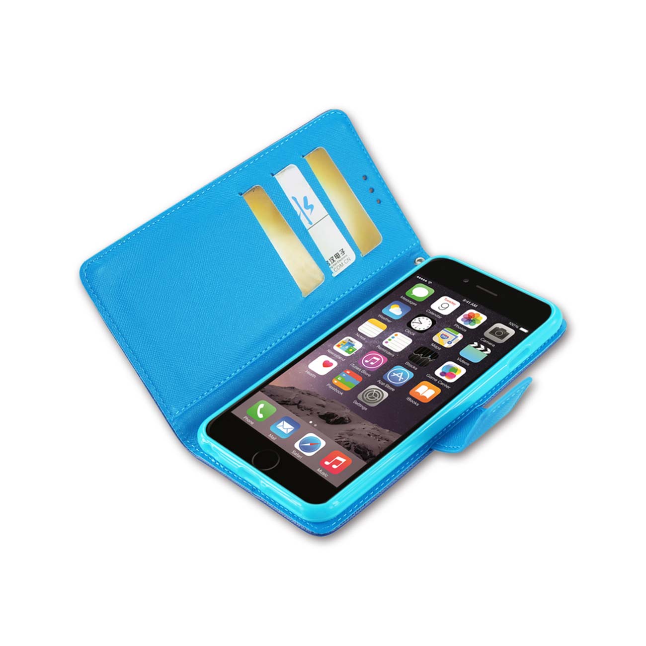 Wallet Case 3-In-1 iPhone 6 Plus Purple Color