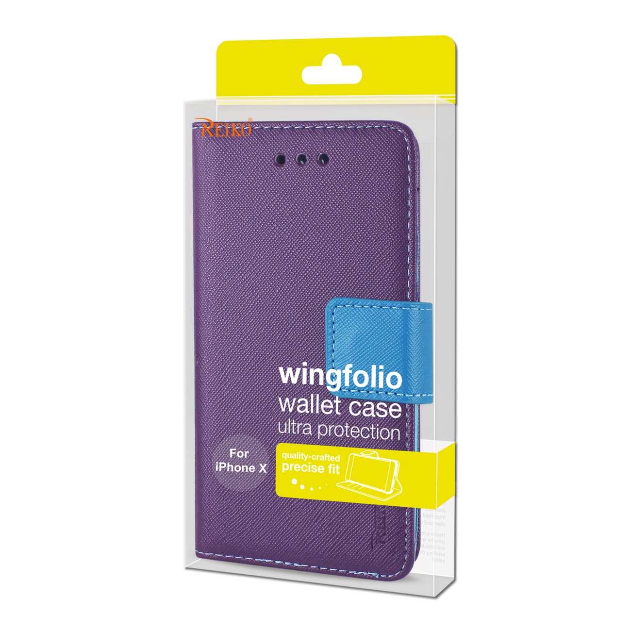 Wallet Case 3 In 1 iPhone X/ iPhone XS Purple Color