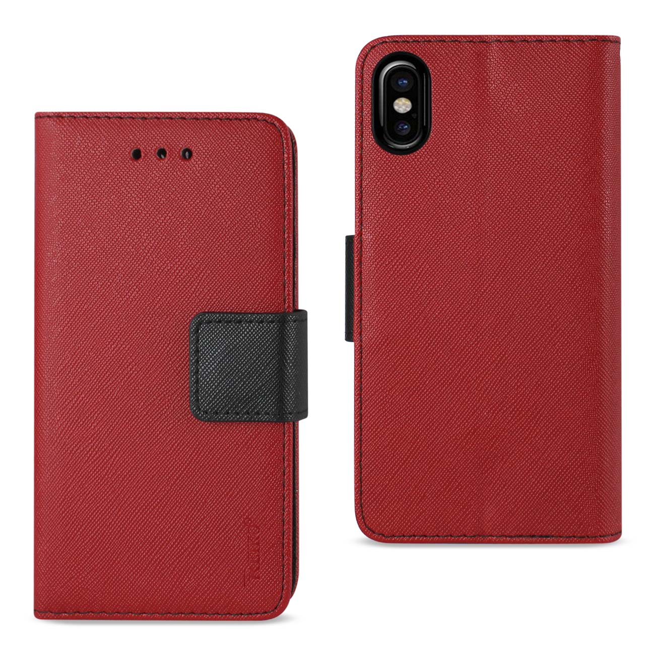 Wallet Case 3 In 1 iPhone X/ iPhone XS Red Color