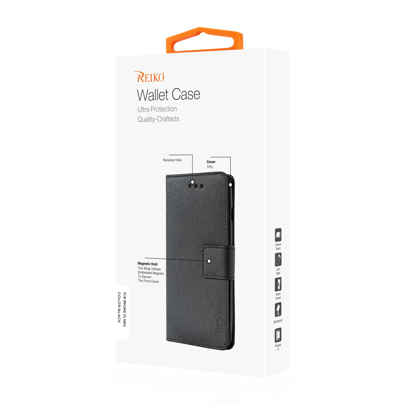 Wallet Case 3 In 1 iPhone XS Max Black Color