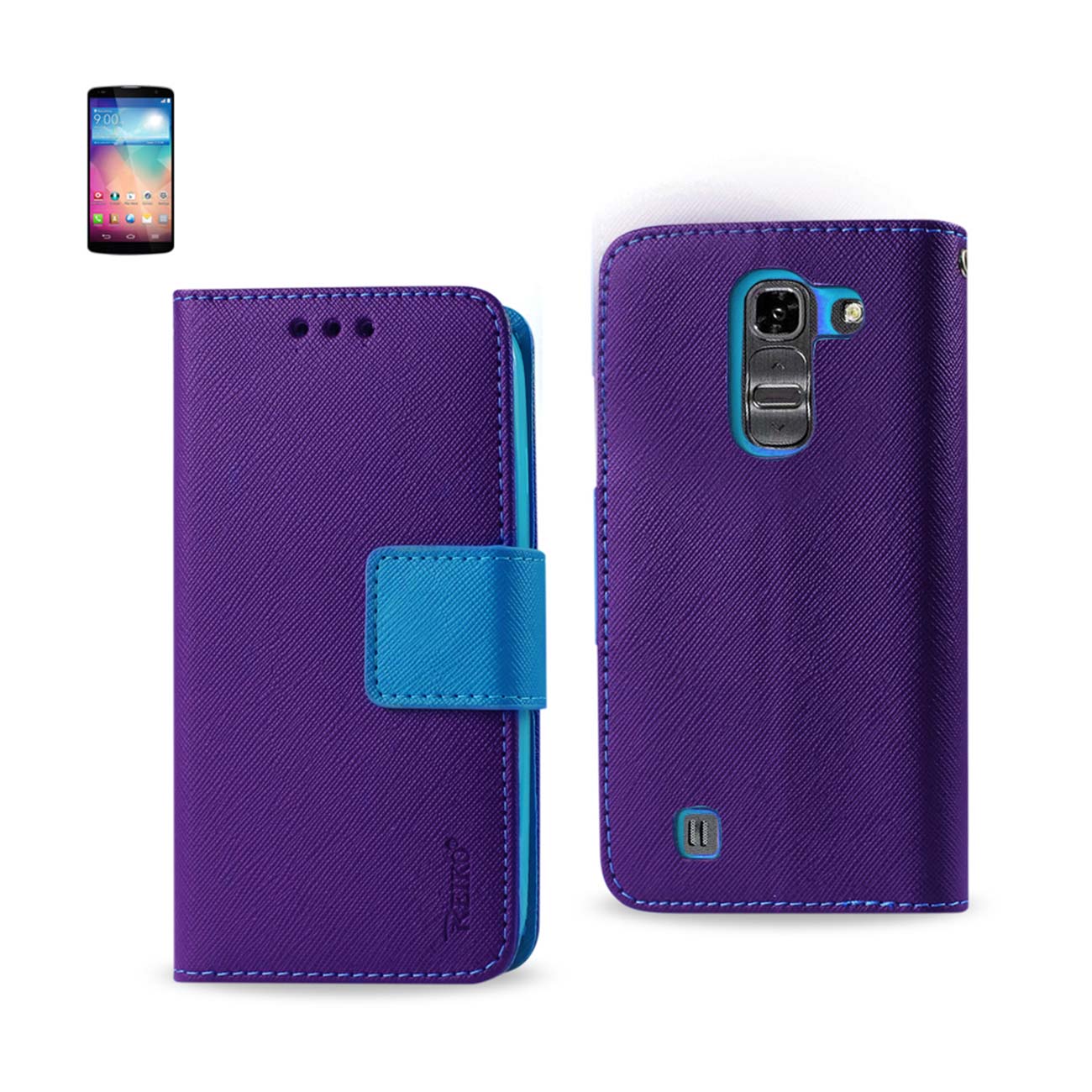 Wallet Case 3-In-1 LG G Pro 2 Purple Color