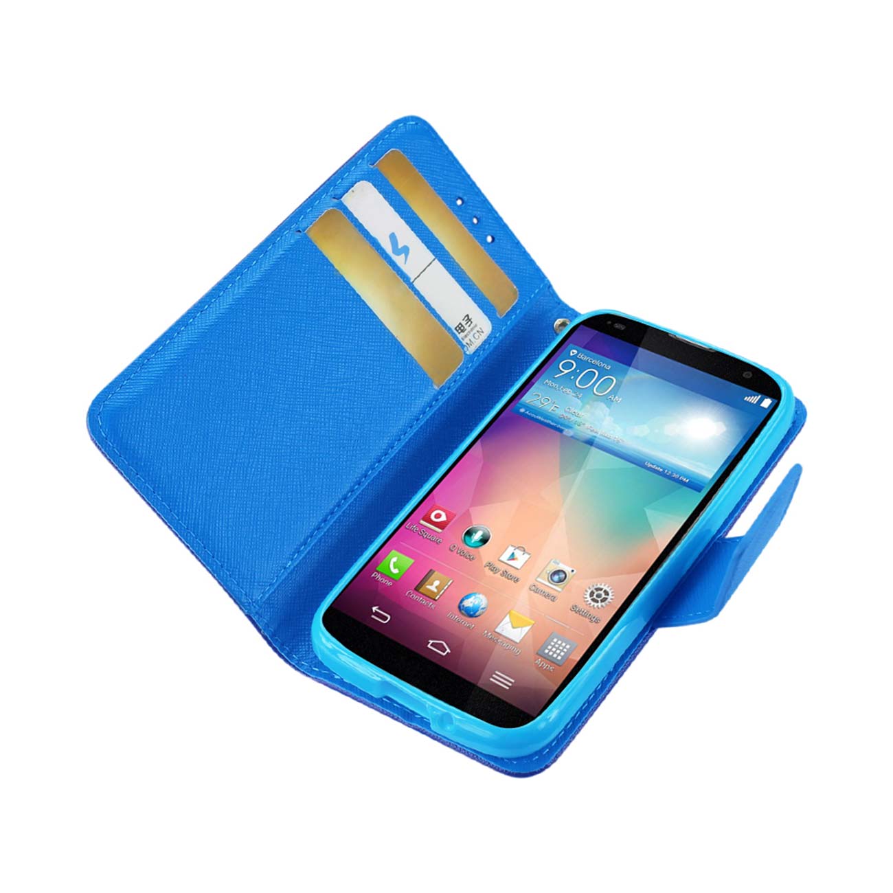 Wallet Case 3-In-1 LG G Pro 2 Purple Color