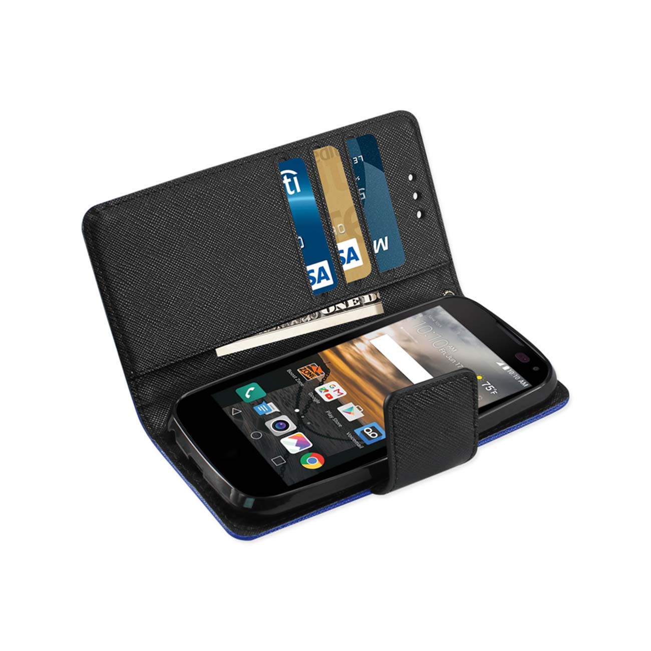 Wallet Case 3-In-1 LG K3 Navy Color
