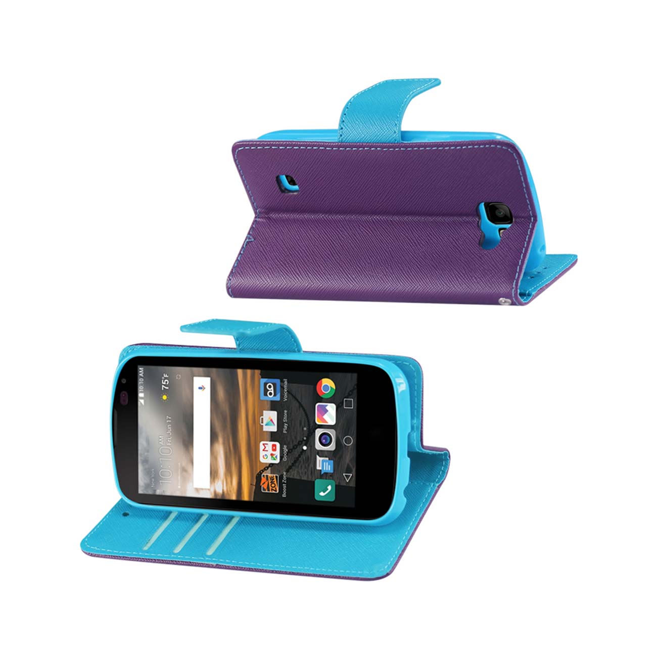 Wallet Case 3-In-1 LG K3 Purple Color
