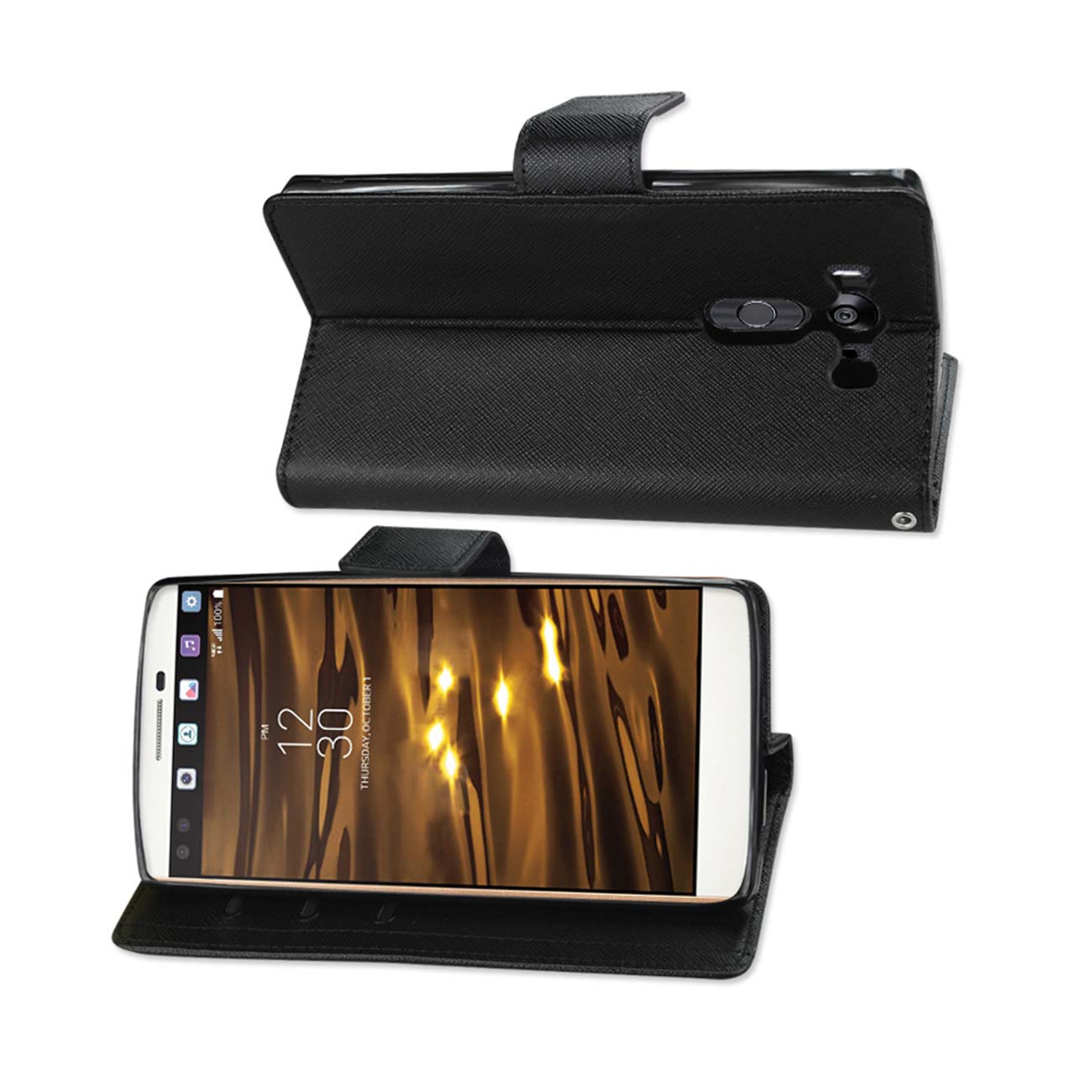 Wallet Case 3-In-1 LG V10 Black Color