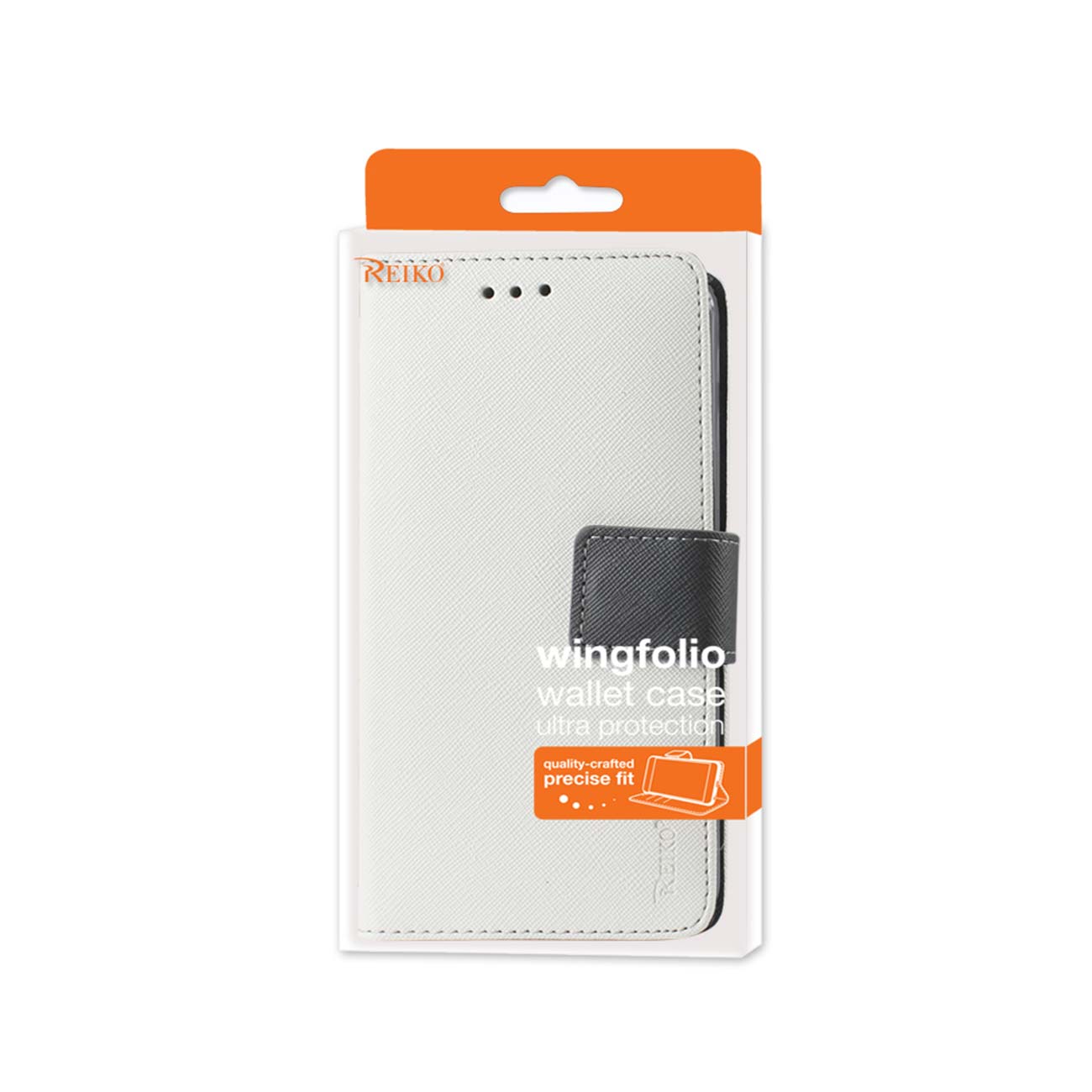Wallet Case 3-In-1 Motorola Moto E 2015 White Color