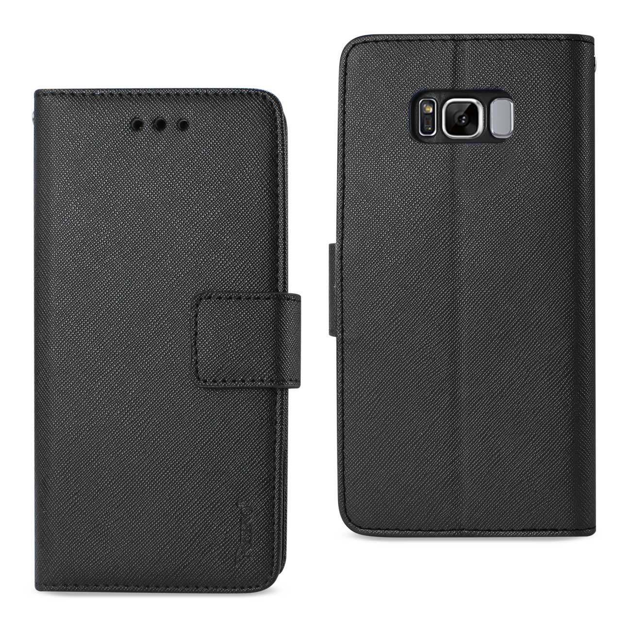 Wallet Case 3 In 1 Samsung Galaxy S8 Edge/ S8 Plus Black Color