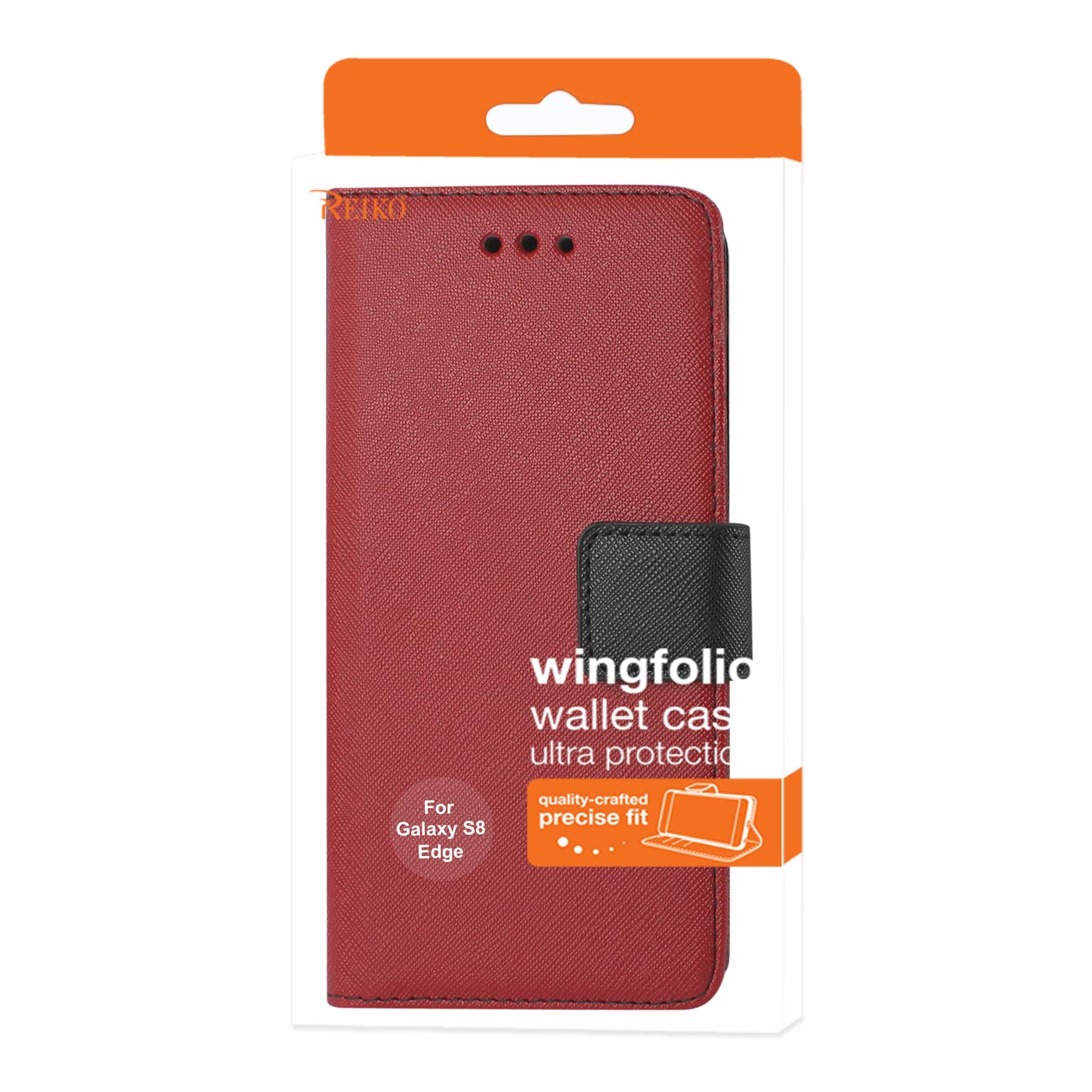 Wallet Case 3 In 1 Samsung Galaxy S8 Edge/ S8 Plus Red Color