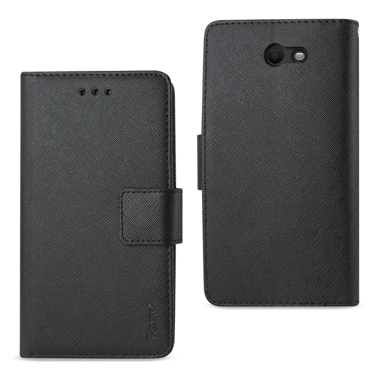 Wallet Case 3 In 1 Samsung Galaxy J7 V 2017 Black Color