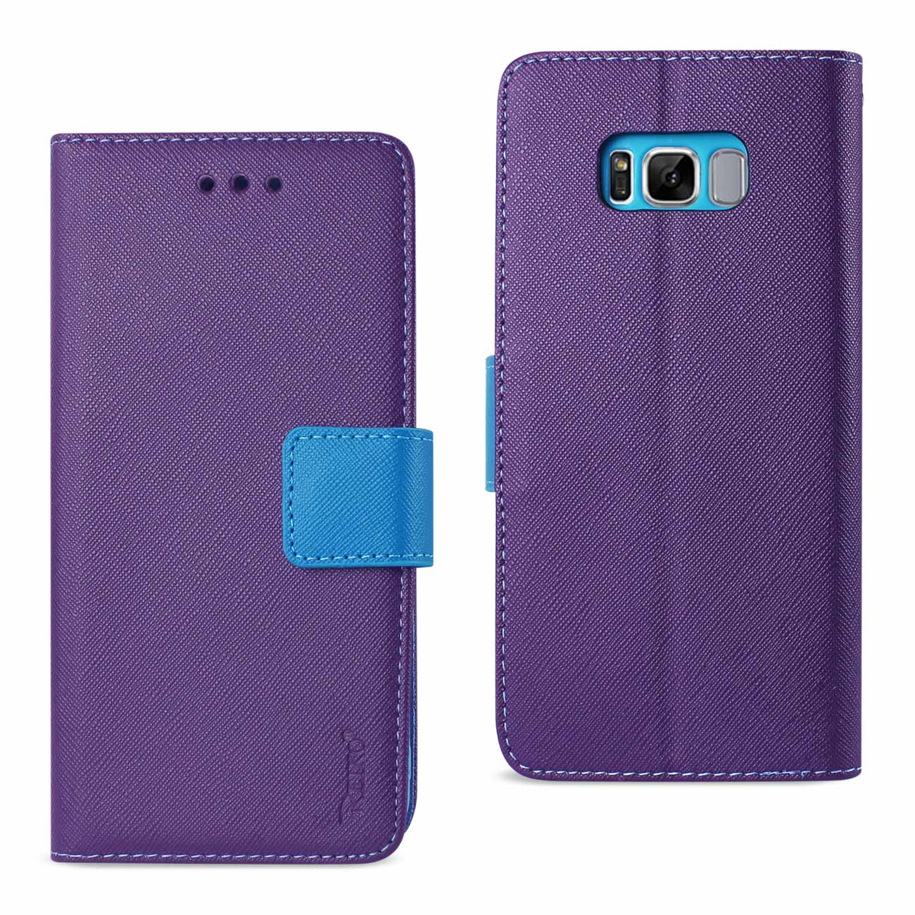 Wallet Case 3 In 1 Samsung Galaxy S8 Purple Color