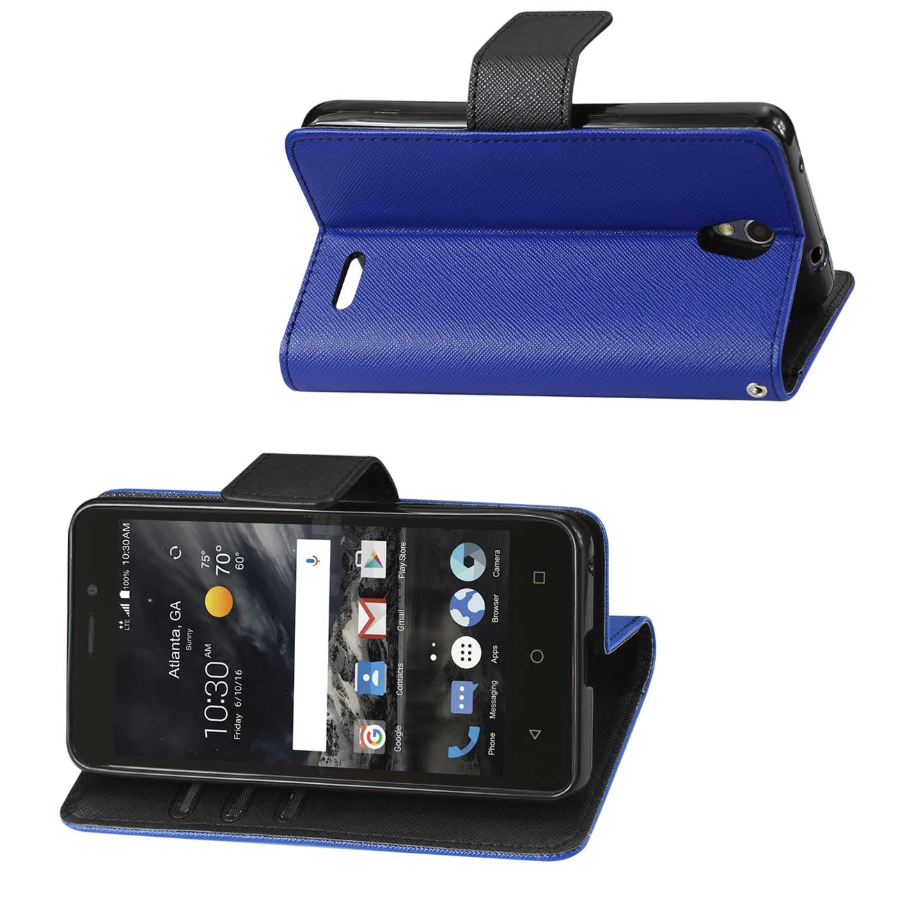 Wallet Case 3-In-1 ZTE Maven 2/ Chapel/ Avid Trid (Z831) Navy Color