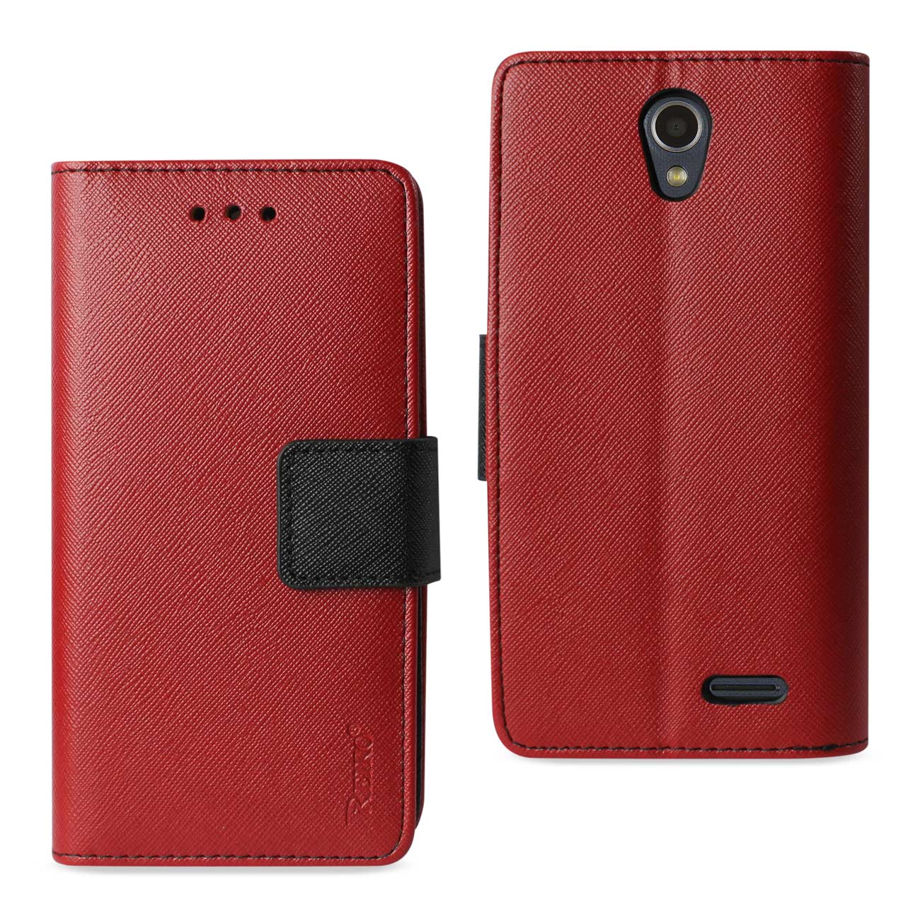 Wallet Case 3-In-1 ZTE Maven 2/ Chapel/ Avid Trid (Z831) Red Color