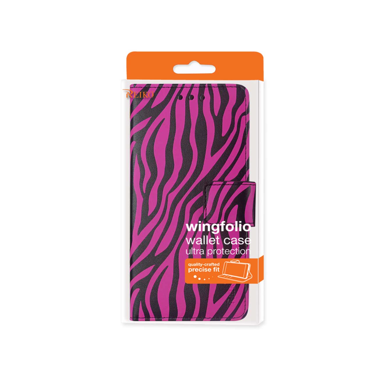 Wallet Case Animal Zebra Print 3-In-1 iPhone 6 Plus Hot Pink Color