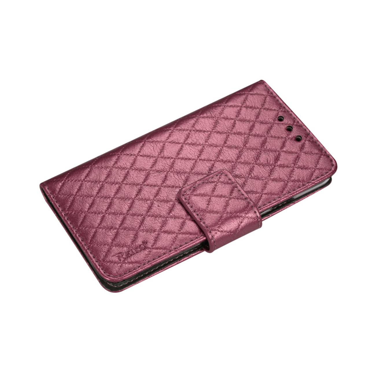 Wallet Case Rhombus iPhone 6 Plus Hot Pink Color