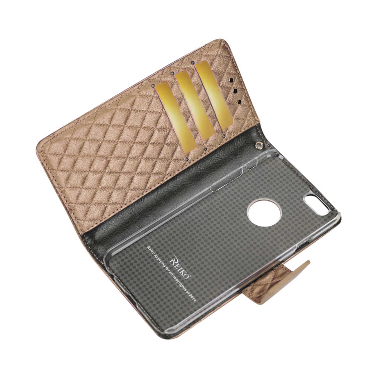 Wallet Case Rhombus iPhone 6 Champagne Color