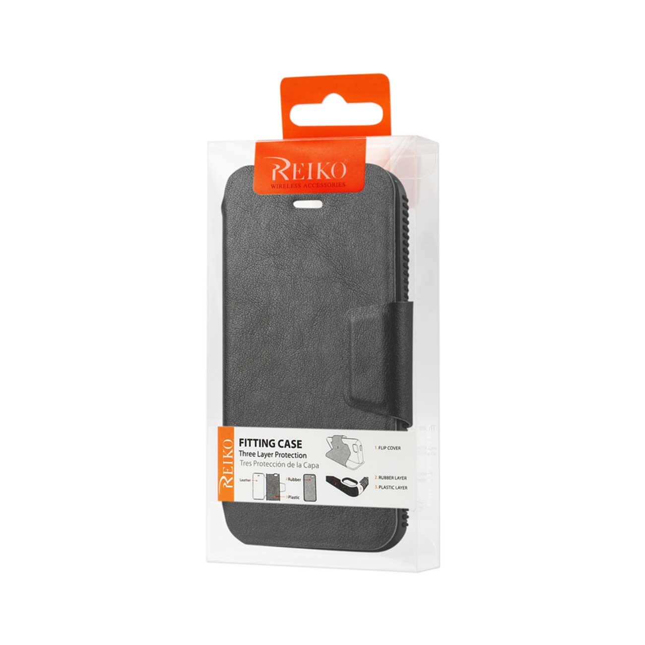 Case Flip With Kickstand Double Protection iPhone 5/ 5S/ SE Black Color