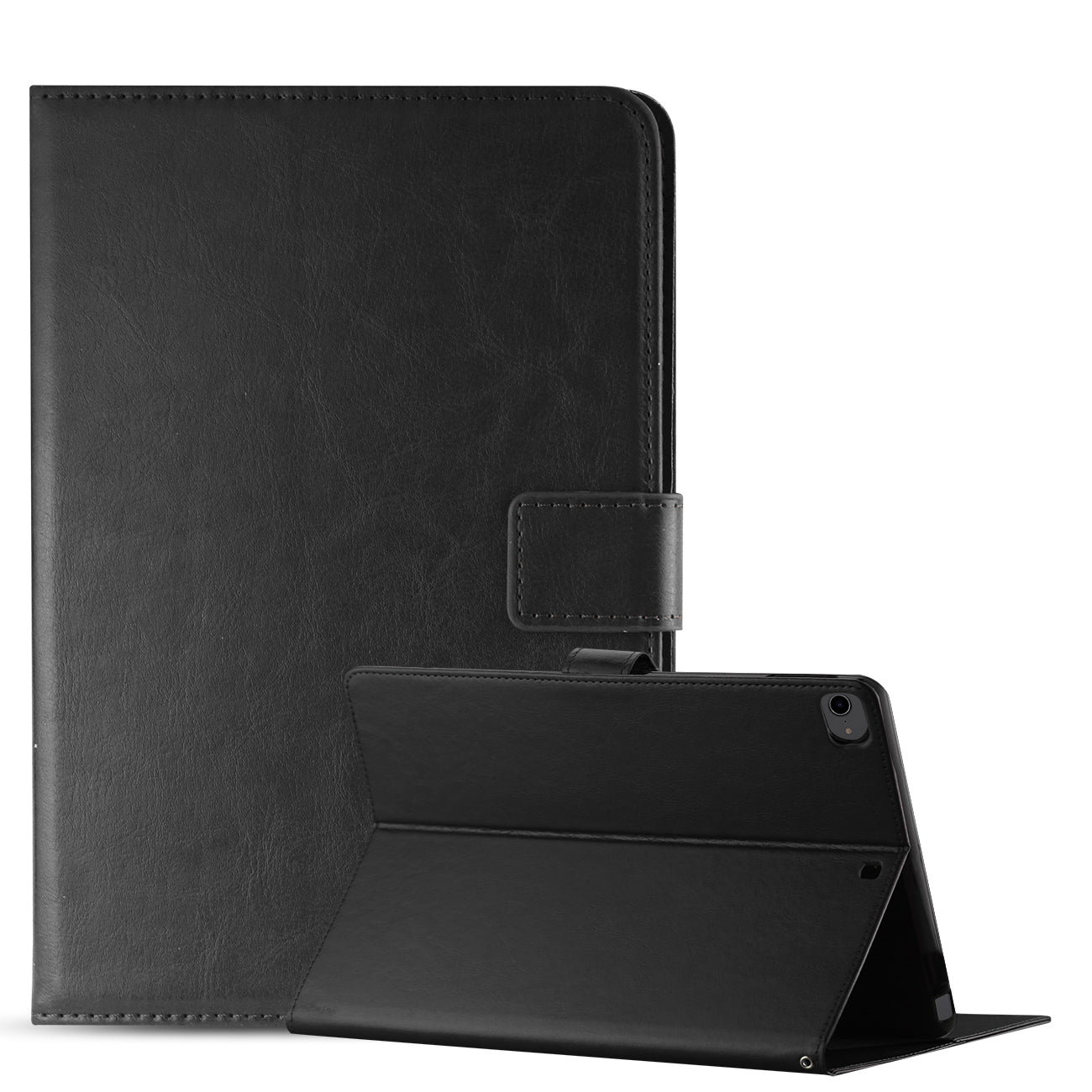 Reiko Leather Folio Cover Protective Case for 8" iPad mini 4/5/6 In Back