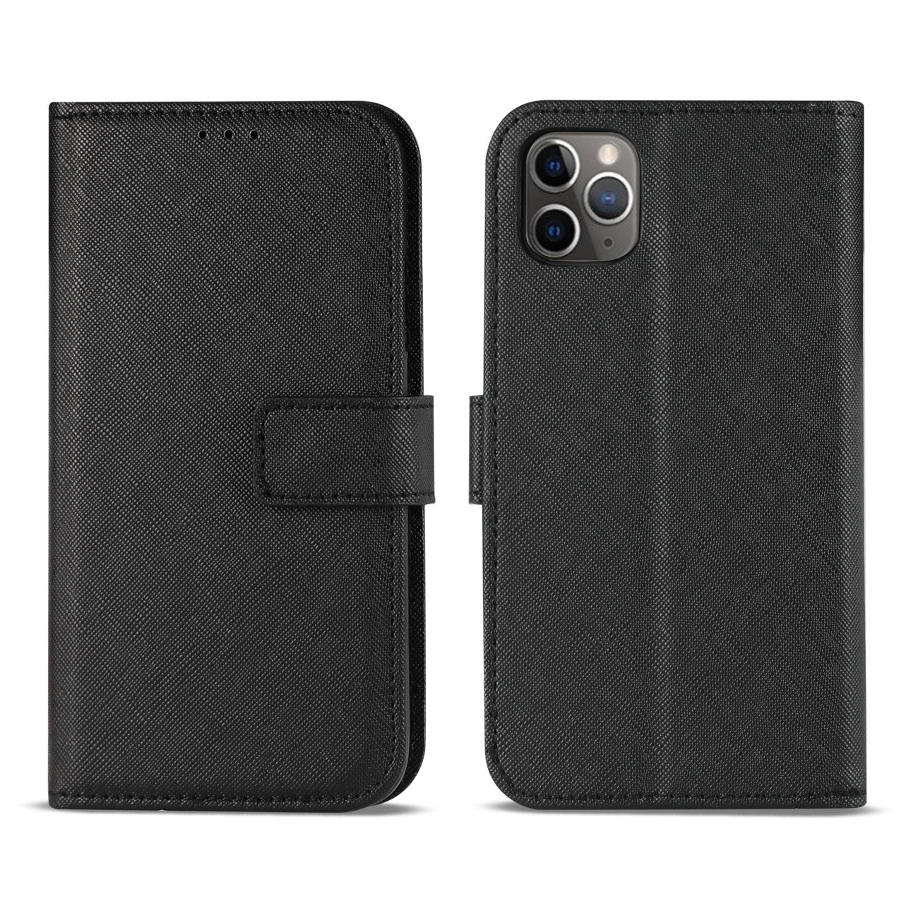 Wallet Case 3 In 1 Apple iPhone 11 Pro Max Black Color