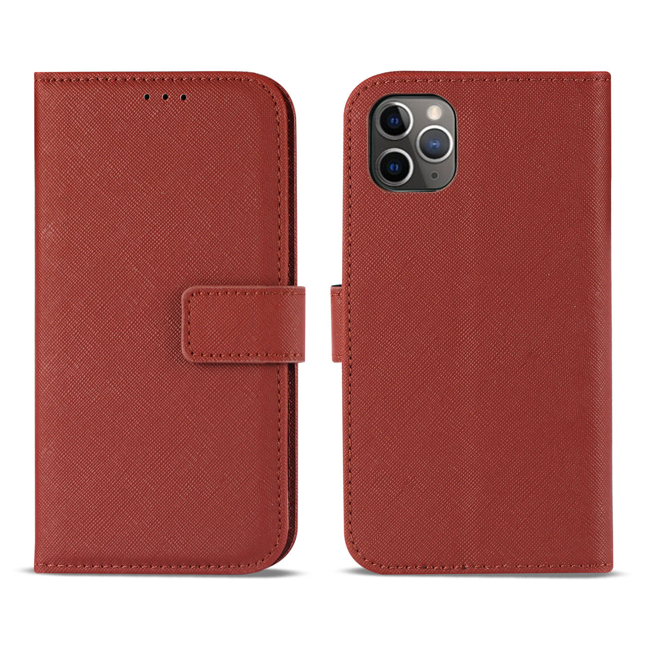 Wallet Case 3 In 1 Apple iPhone 11 Pro Max Red Color
