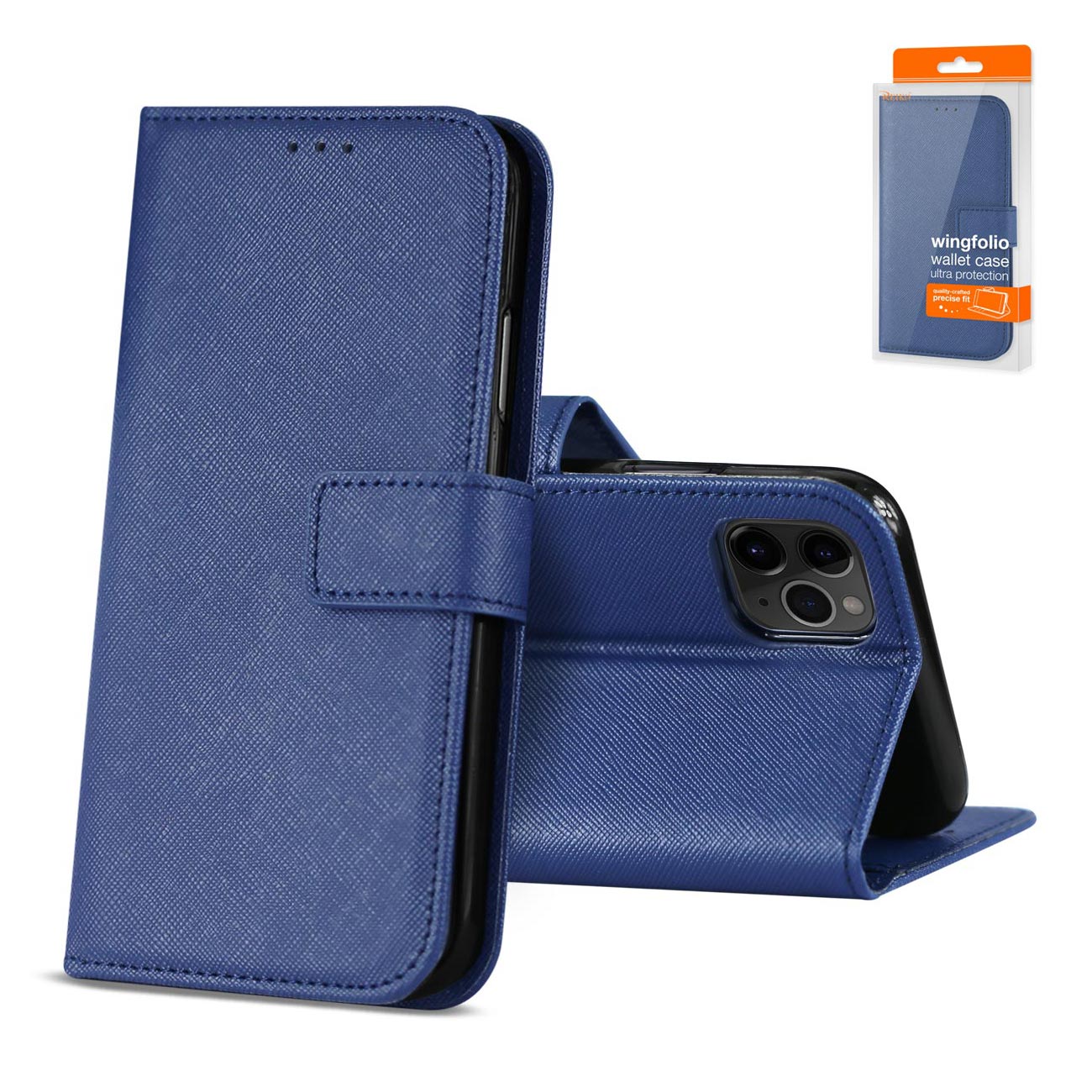 Wallet Case 3 In 1 Apple iPhone 11 Pro Blue Color