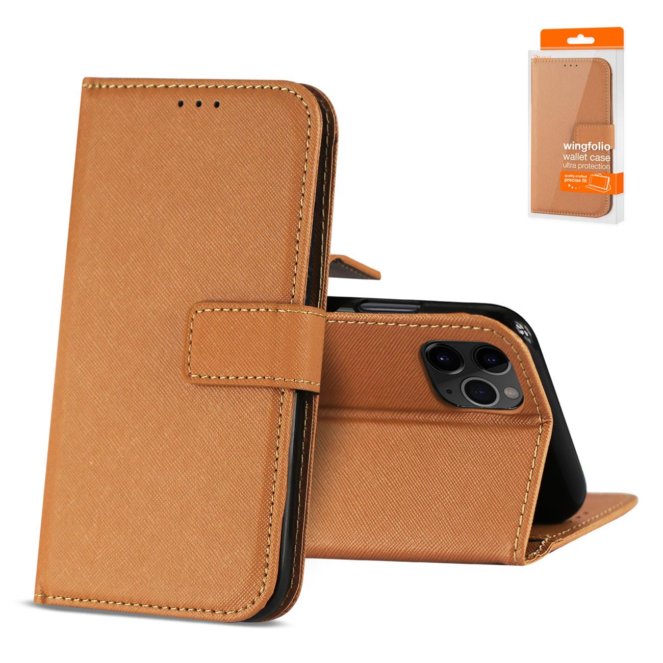 Wallet Case 3 In 1 Apple iPhone 11 Pro Brown Color