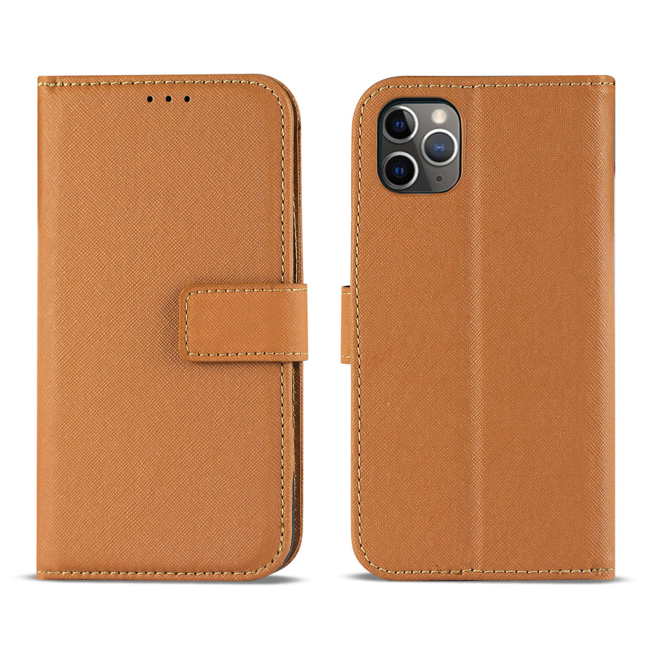 Wallet Case 3 In 1 Apple iPhone 11 Pro Brown Color