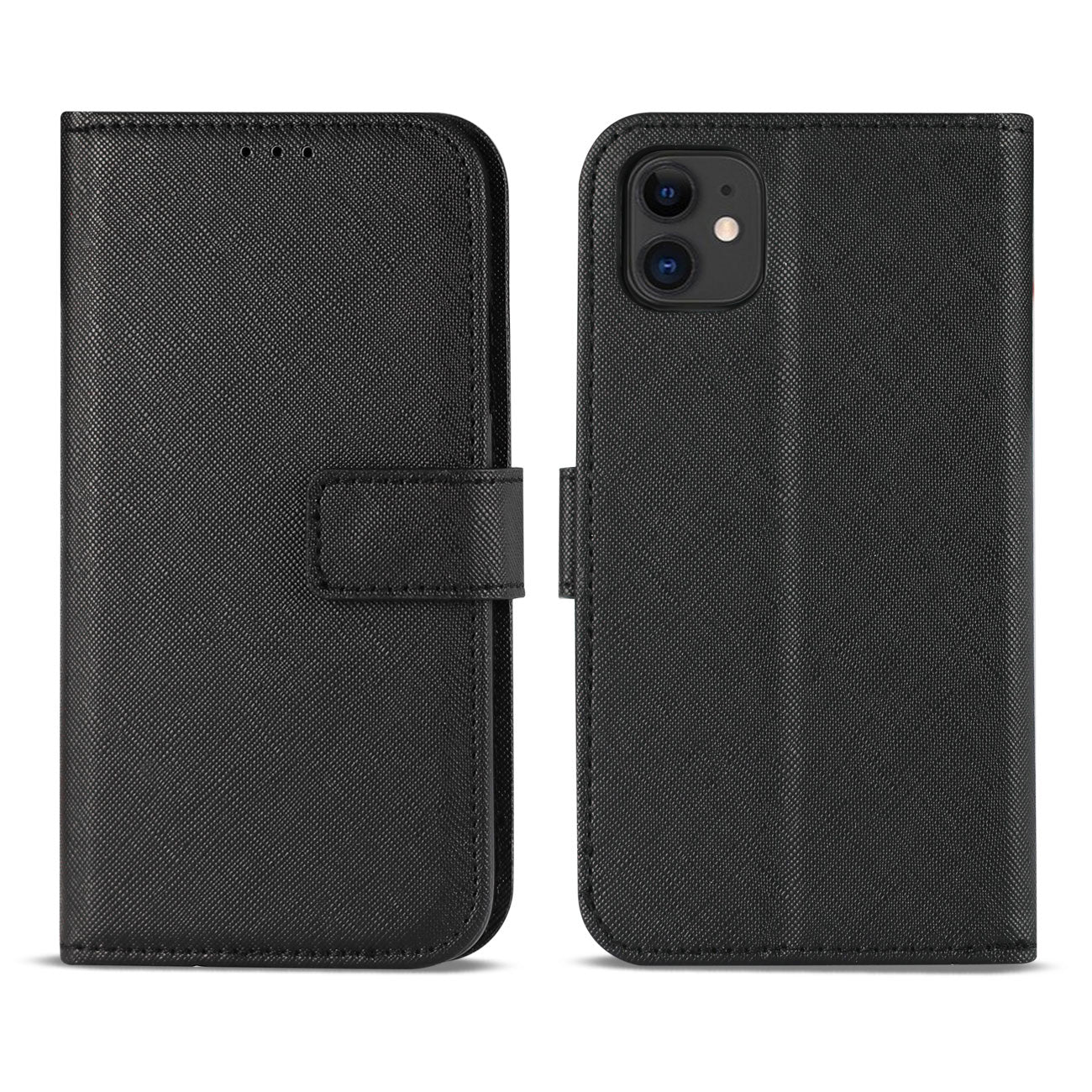 Case Slim Stand With Card Slots Apple iPhone 12 Mini Black Color