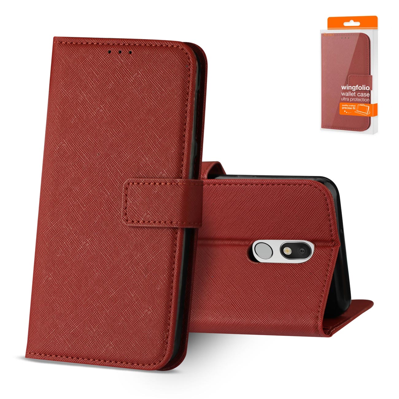 Wallet Case 3-In-1 LG Stylo 5 Red Color
