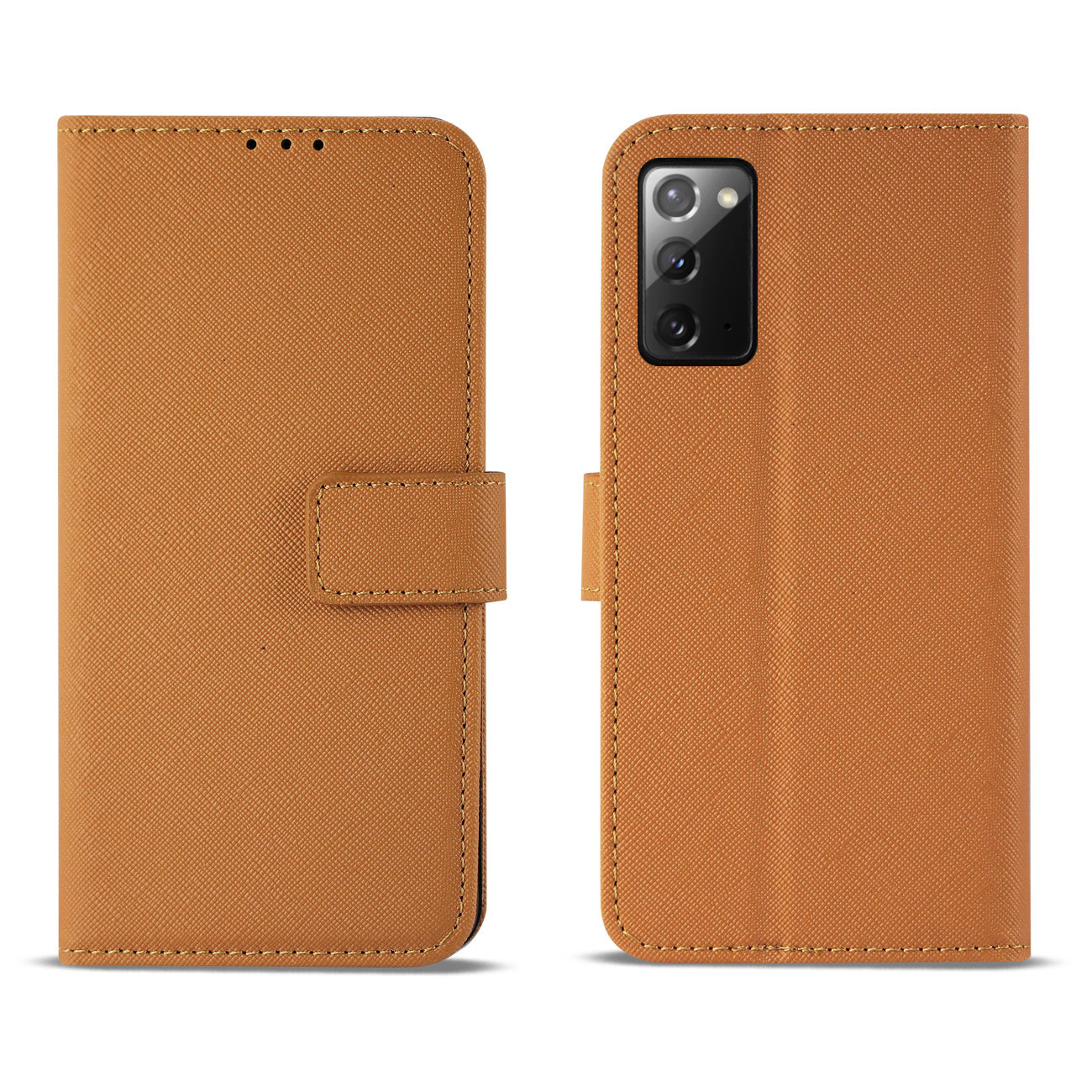 Case Slim Stand With Card Slots Samsung Galaxy Note 20 Brown Color