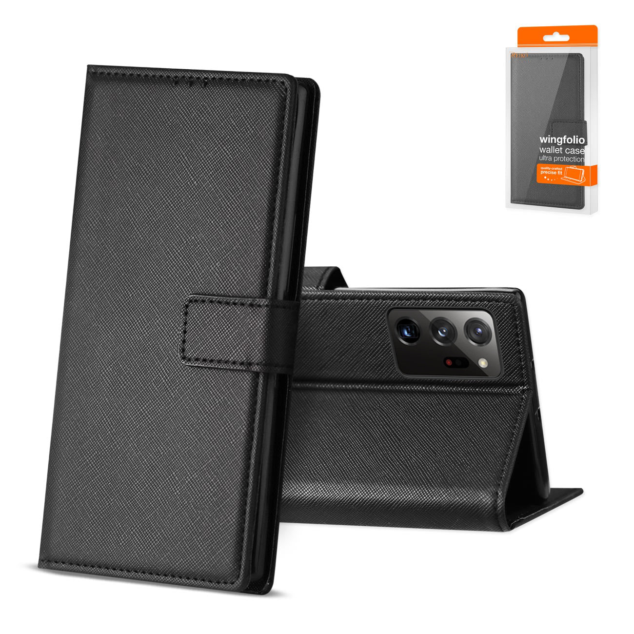 Case Slim Stand With Card Slots Samsung Galaxy Note 20 Ultra Black Color