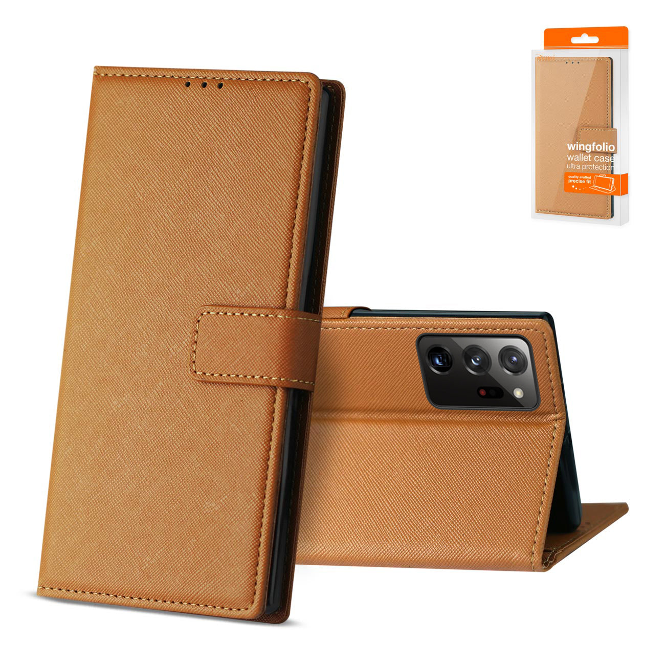 Case Slim Stand with Card Slots Samsung Galaxy Note 20 Ultra Brown Color