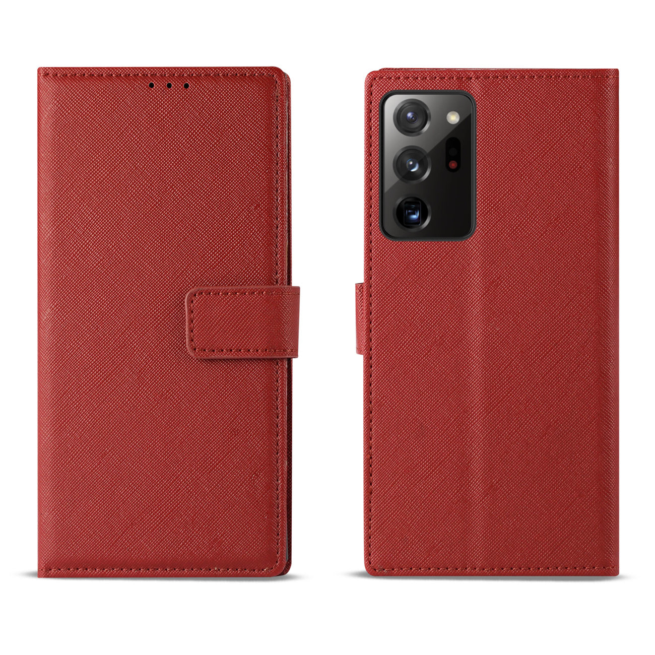 Case Slim Stand with Card Holder Slots Samsung Galaxy Note 20 Ultra Red Color