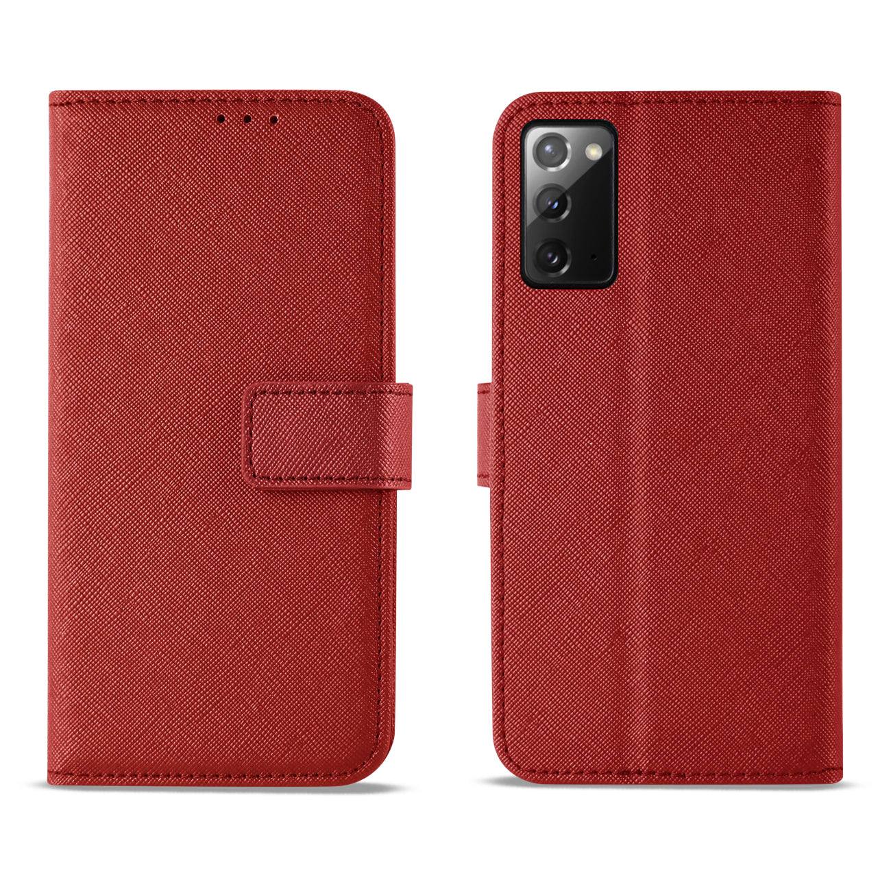 Case Slim Stand With Card Slots Samsung Galaxy Note 20 Red Color
