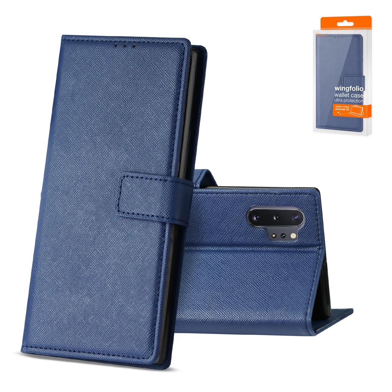 Wallet Case 3 In 1 Samsung Galaxy Note 10 Plus Blue Color