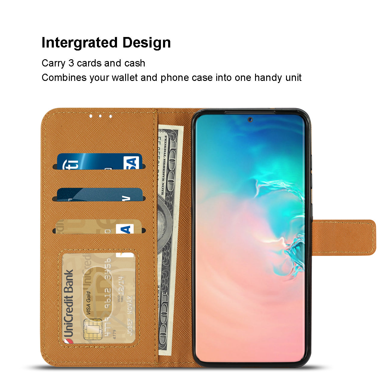 Wallet Case 3 In 1 Reiko Samsung Galaxy S20 Plus Brown Color