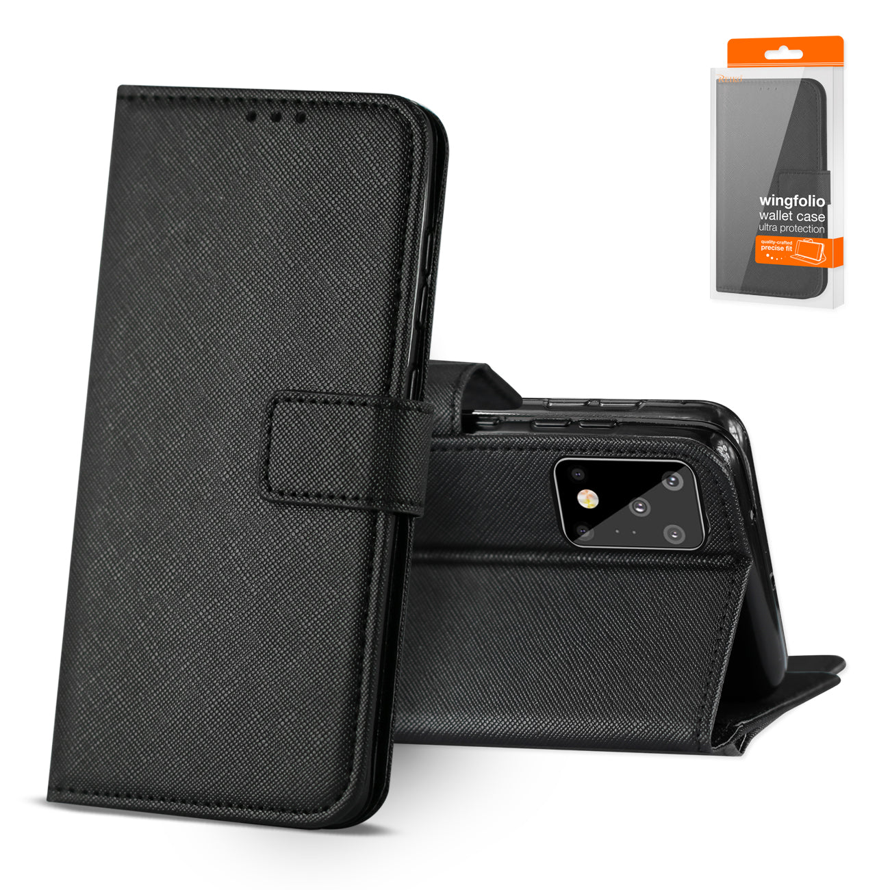 Wallet Case 3-In-1 Reiko Samsung Galaxy S20 Ultra Black Color