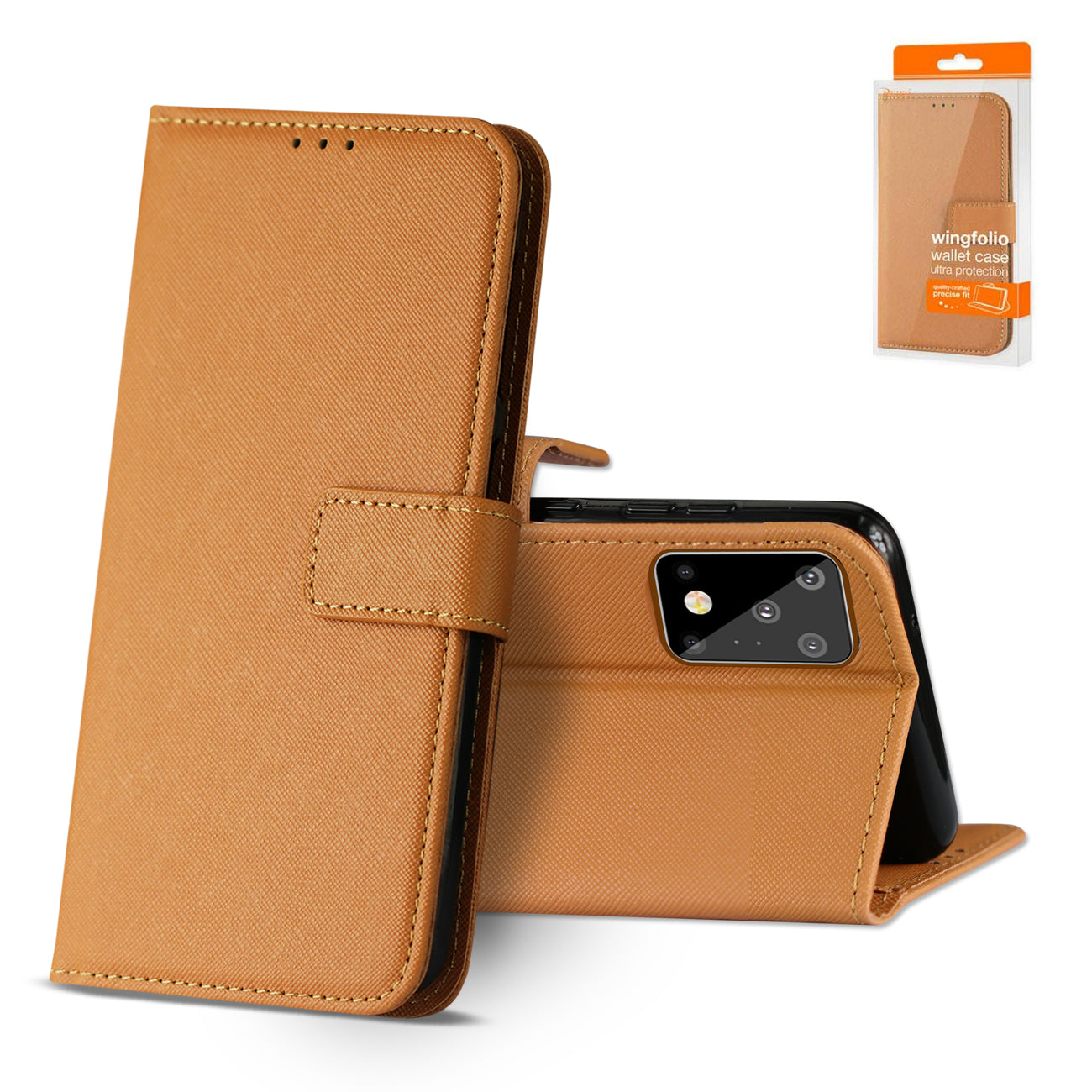 Wallet Case 3-In-1 Reiko Samsung Galaxy S20 Ultra Brown Color
